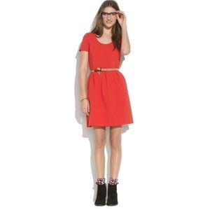 Madewell Bistro Dress in Red